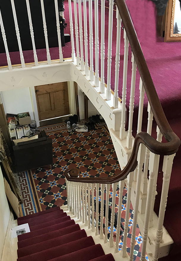 old and tired staircase installation