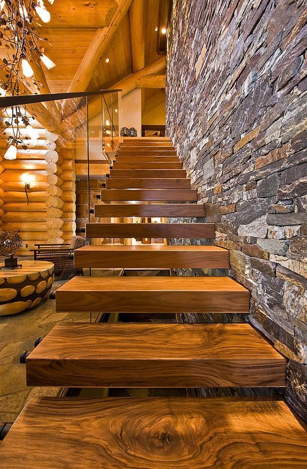 Floating Wooden refurbishment staircase