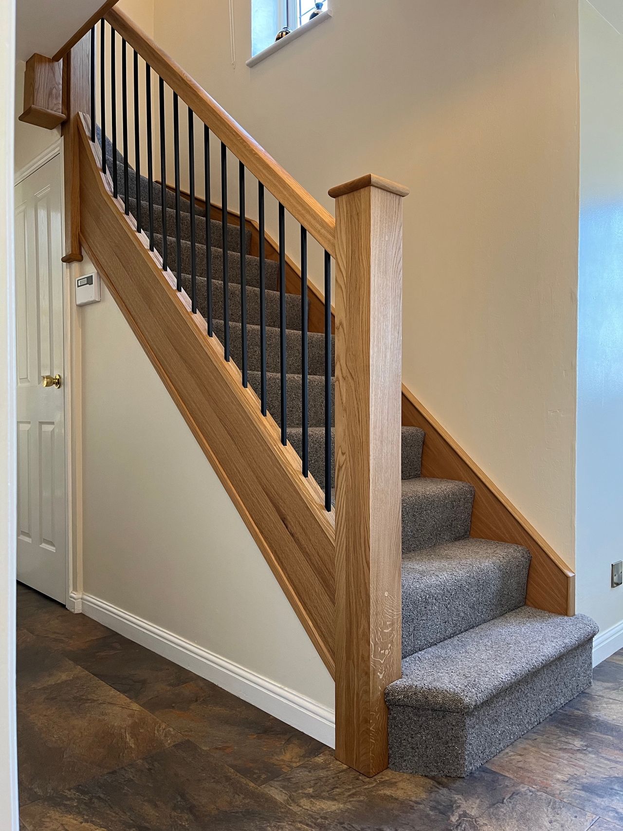 Oak and Metal staircase refurbishment
