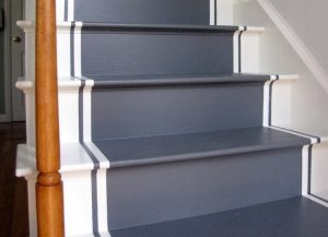 Stylish Painted Staircase Runner
