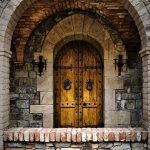 Solid Wooden Castle Door